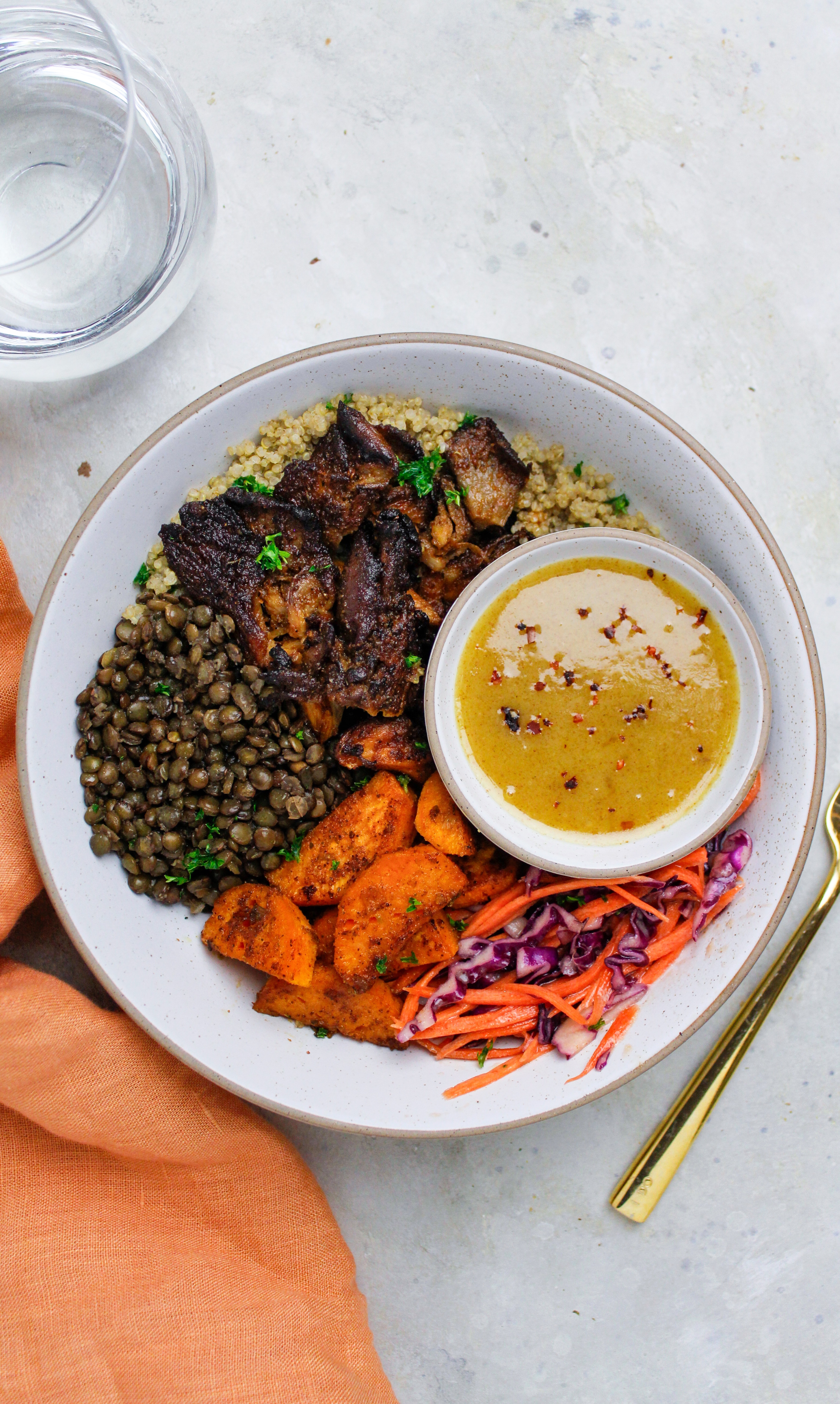 Lentil Buddha Bowl Salad